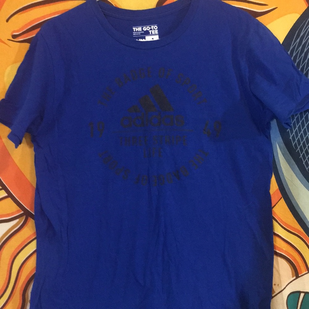 All cotton Adidas black writing sizeMM